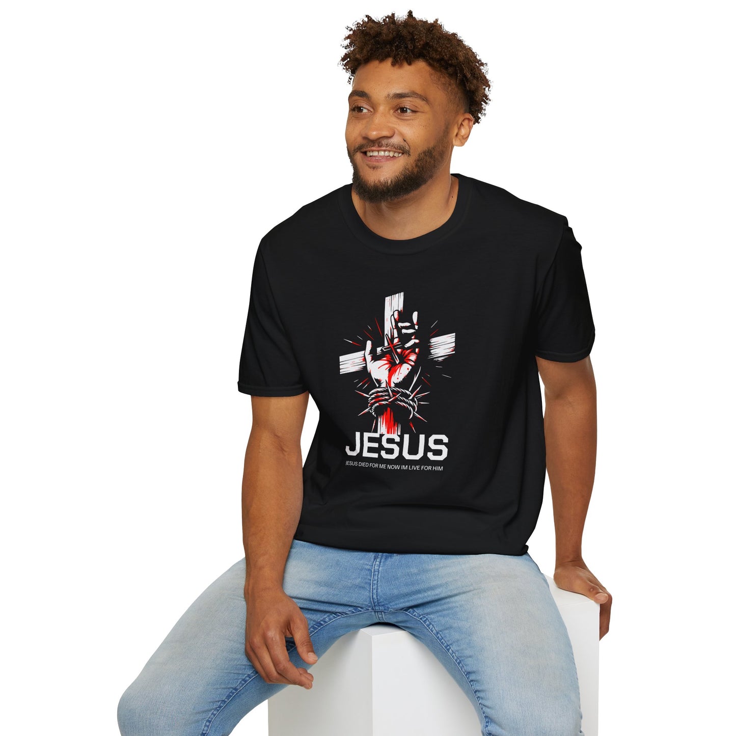 Jesus Cross T-Shirt — Blood and Crown Graphic Christian Tee