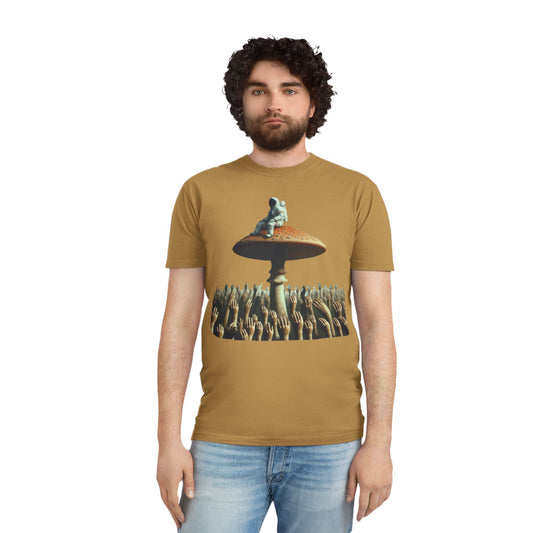 Astronaut on Mushroom, T-Shirt Psychedelic Explorer Unisex Faded Shirt - Psychonaut Swag