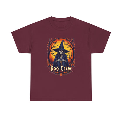 Boo Crew Halloween T-Shirt — Witch Skeleton Spooky Graphic Tee