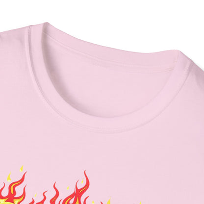 Hot Chick, Flame T-Shirt, Trendy Graphic Tee, Chica Caliente Shirt, Gift for Her, Summer Fashion, Casual Style