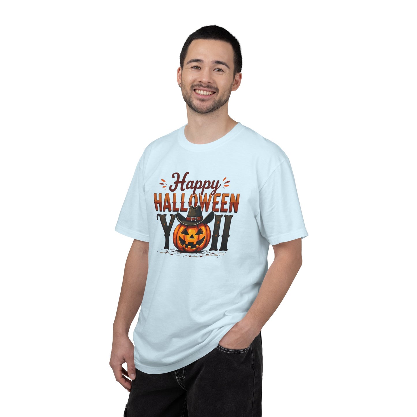 Halloween T-Shirt — "Happy Halloween You" Pumpkin Witch Graphic