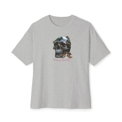 Mushroom Skull Graphic Unisex Oversized Tee | Casual Streetwear, Unique Gift, Statement Shirt, Relaxed Fit Fashion, Graphic Tee