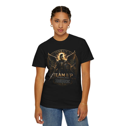 Team Up: A Soldier of Christ Graphic T-Shirt — Christian Faith Warrior Tee