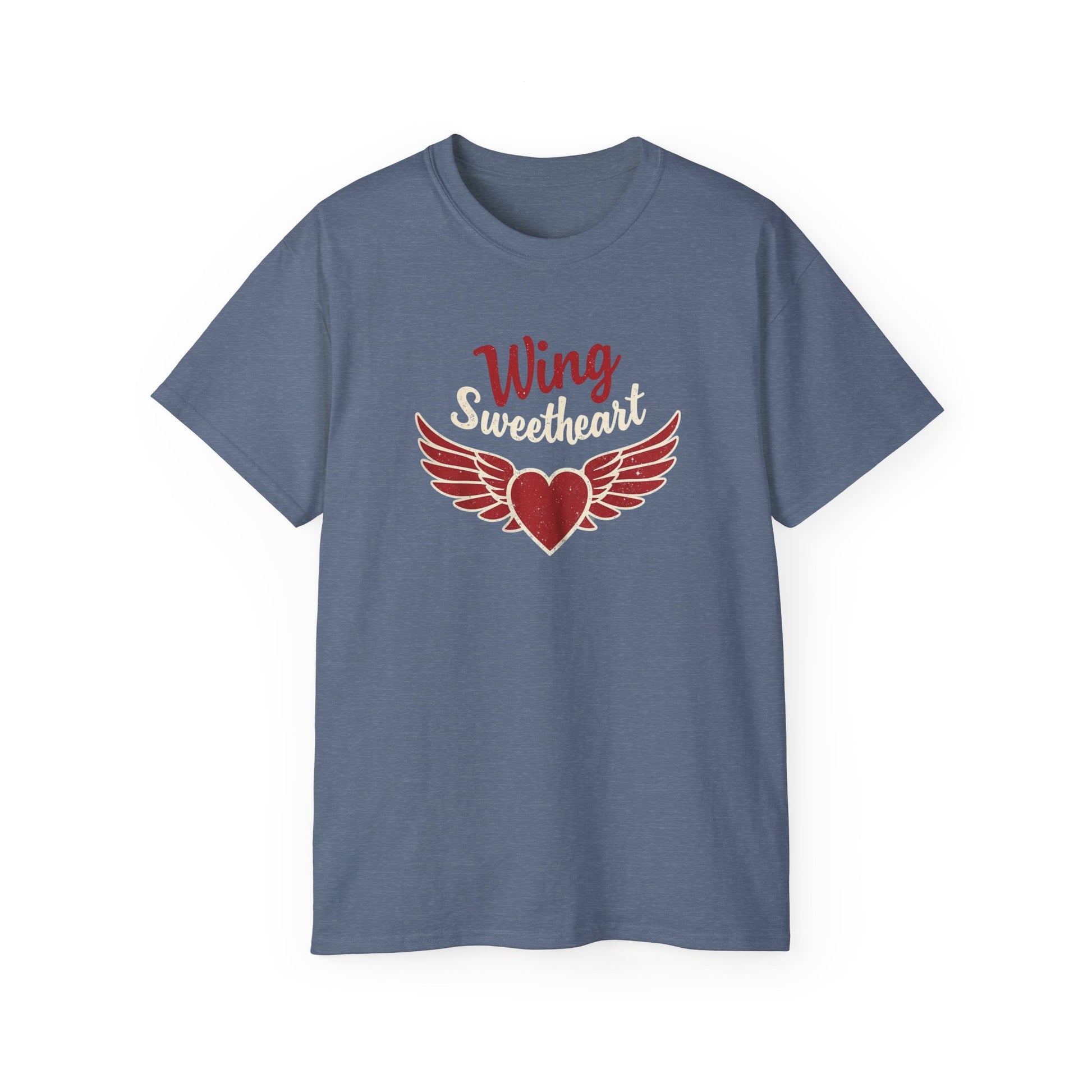 Wing Sweetheart Unisex Ultra Cotton Tee | Cute Graphic Shirt, Valentine's Day Gift, Trendy Casual Wear, Heart Theme Apparel, Unique T-Shirt - Psychonaut Swag