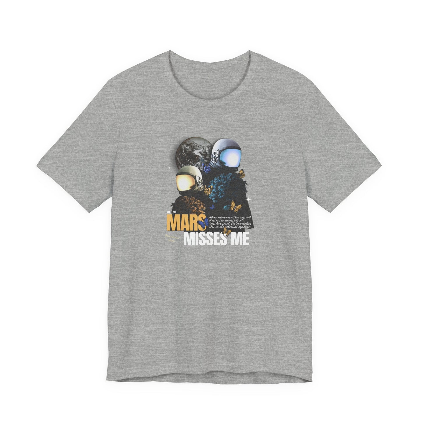 Mars Misses Me Graphic Tee — Retro Astronaut Space T-Shirt