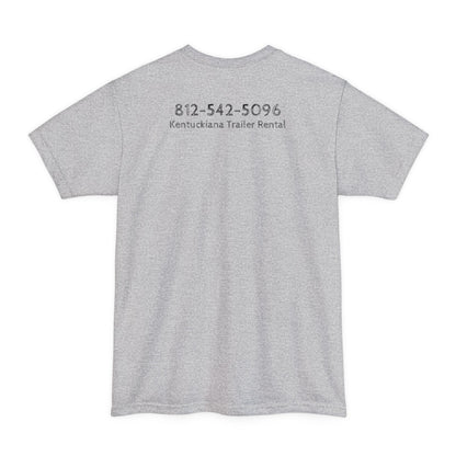 Tall mock1, Kentuckiana small biz swag, T-Shirt | Casual Souvenir Tee, Road Trip Gear, Gift for Trailer Owners, Fun Outdoor Wear, Unisex Apparel