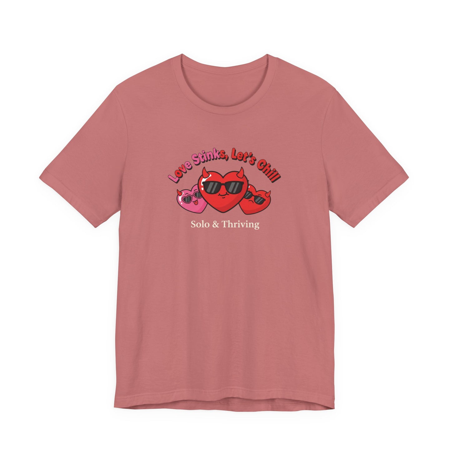 Love Smiles Tee — Retro Heart Sunglasses Graphic T-Shirt