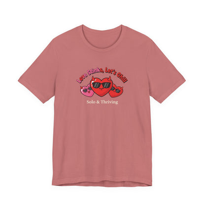 Love Smiles Tee — Retro Heart Sunglasses Graphic T-Shirt