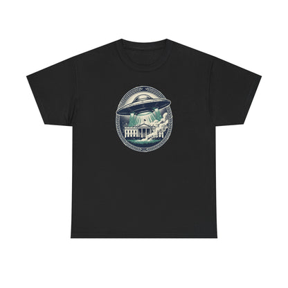 Alien Disclosure T-Shirt — Flying Saucer Over White House