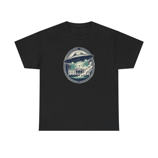 Alien Disclosure T-Shirt — Flying Saucer Over White House