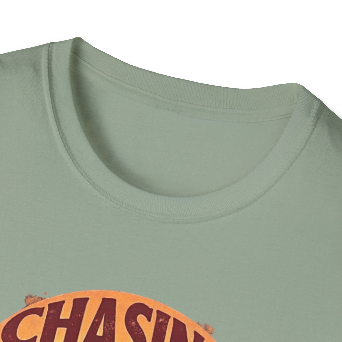 Chasing Pussycat Unisex Softstyle T-Shirt, Fun Cat Lovers Tee, Gift for Animal Enthusiasts, Quirky Casual Wear, Perfect for Festivals [...] - Psychonaut Swag