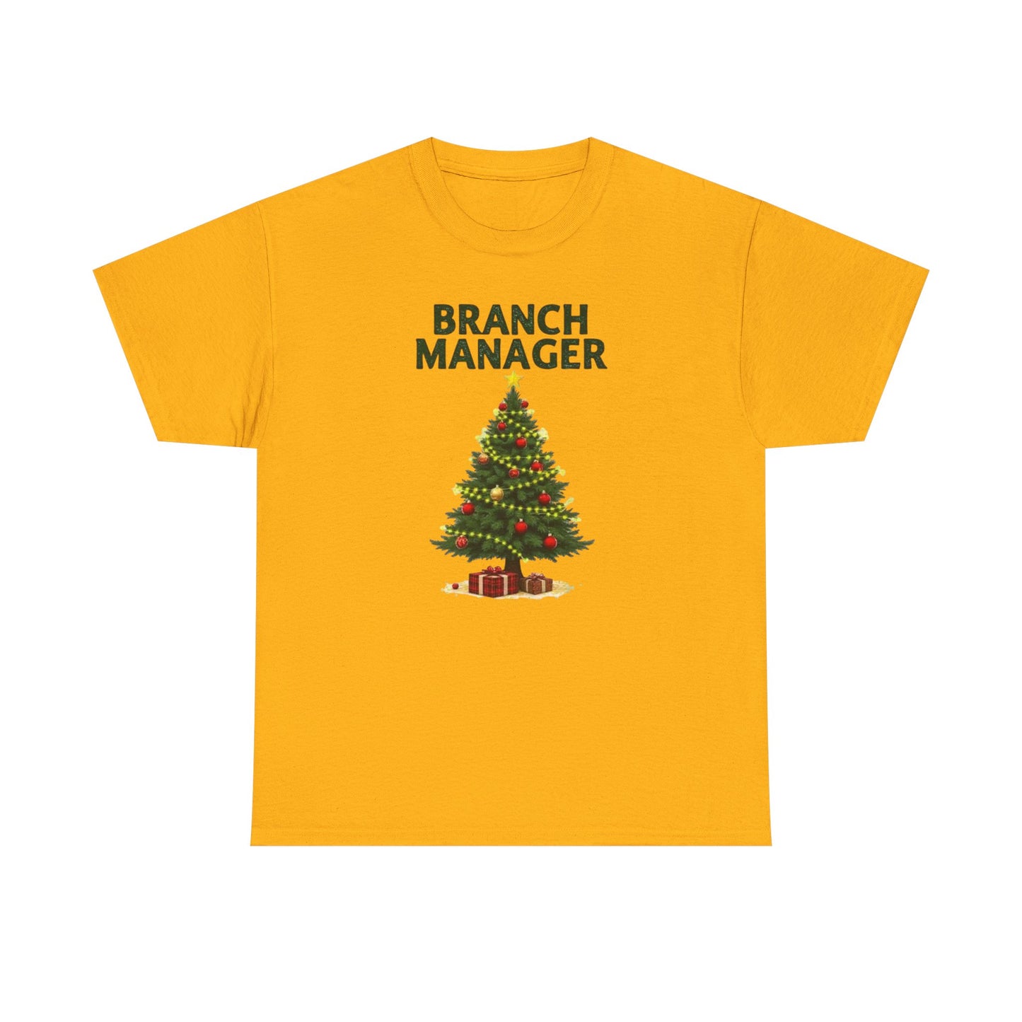 Branch Manager Christmas T‑Shirt - Funny Office Xmas Tree Tee