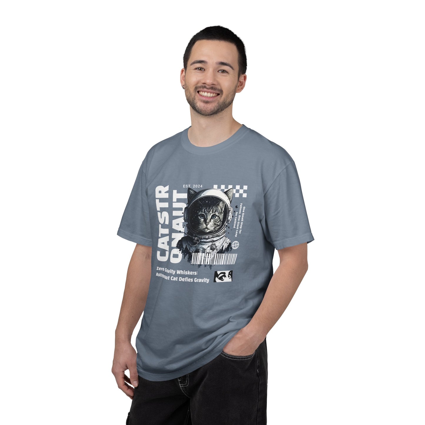 Castronaut, Astronaut Cat, Unisex Garment-Dyed T-shirt