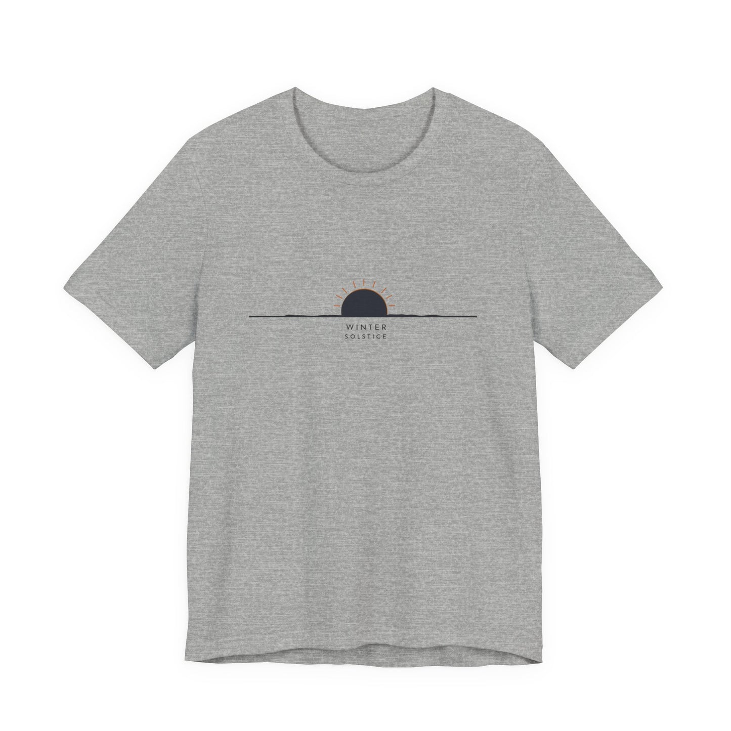 Sunrise Minimalist Tee — "Winter Solstice" Graphic T-Shirt