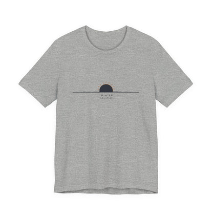 Sunrise Minimalist Tee — "Winter Solstice" Graphic T-Shirt