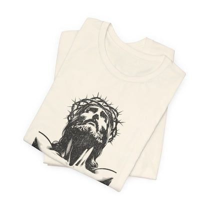 Risen Jesus Portrait Tee — Christian Easter Resurrection T-Shirt