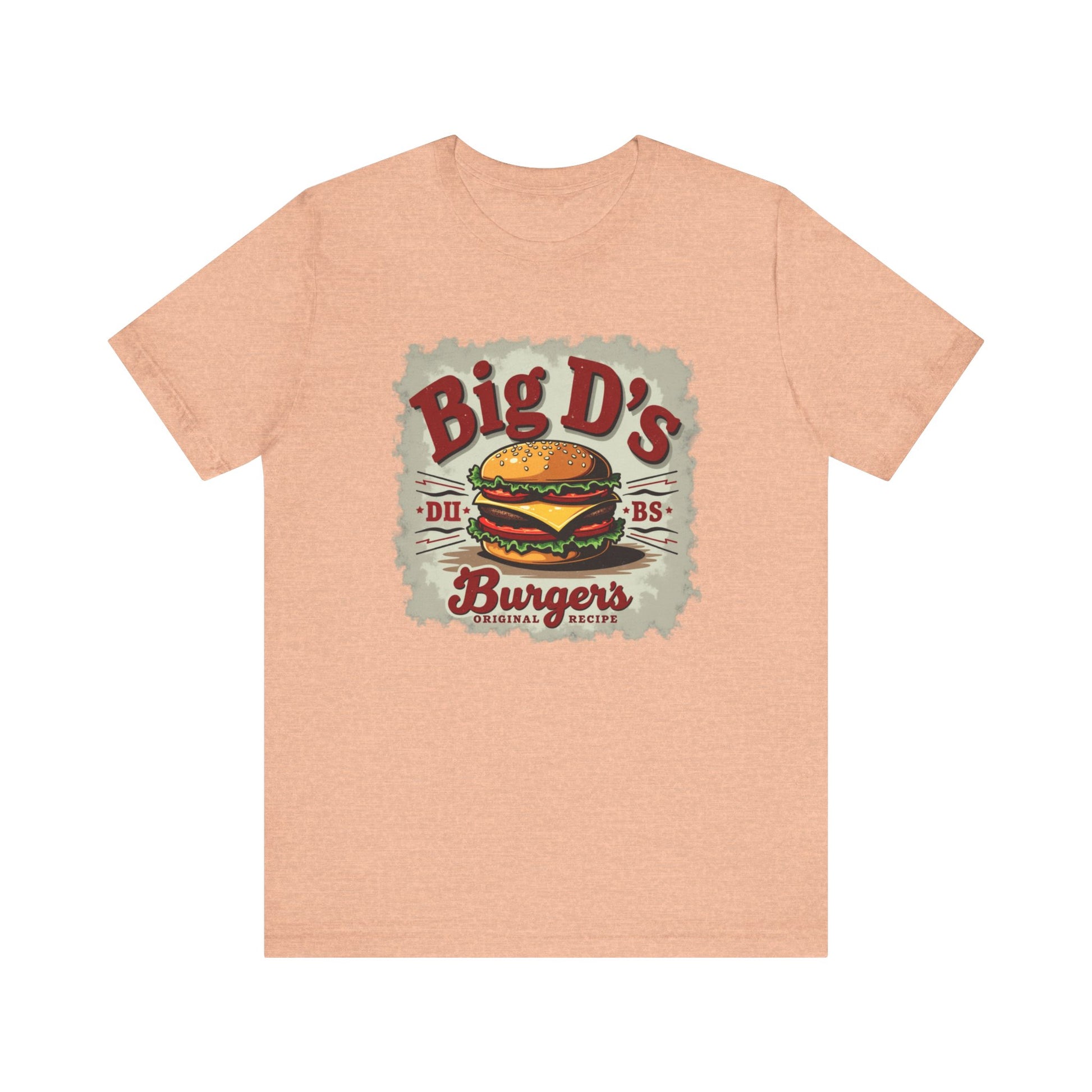 Big D's Burgers Unisex Jersey Tee - Fun Foodie Shirt, Casual Wear, Burger Lover Gift, Retro Fast Food T-Shirt, Summer BBQ Fashion - Psychonaut Swag