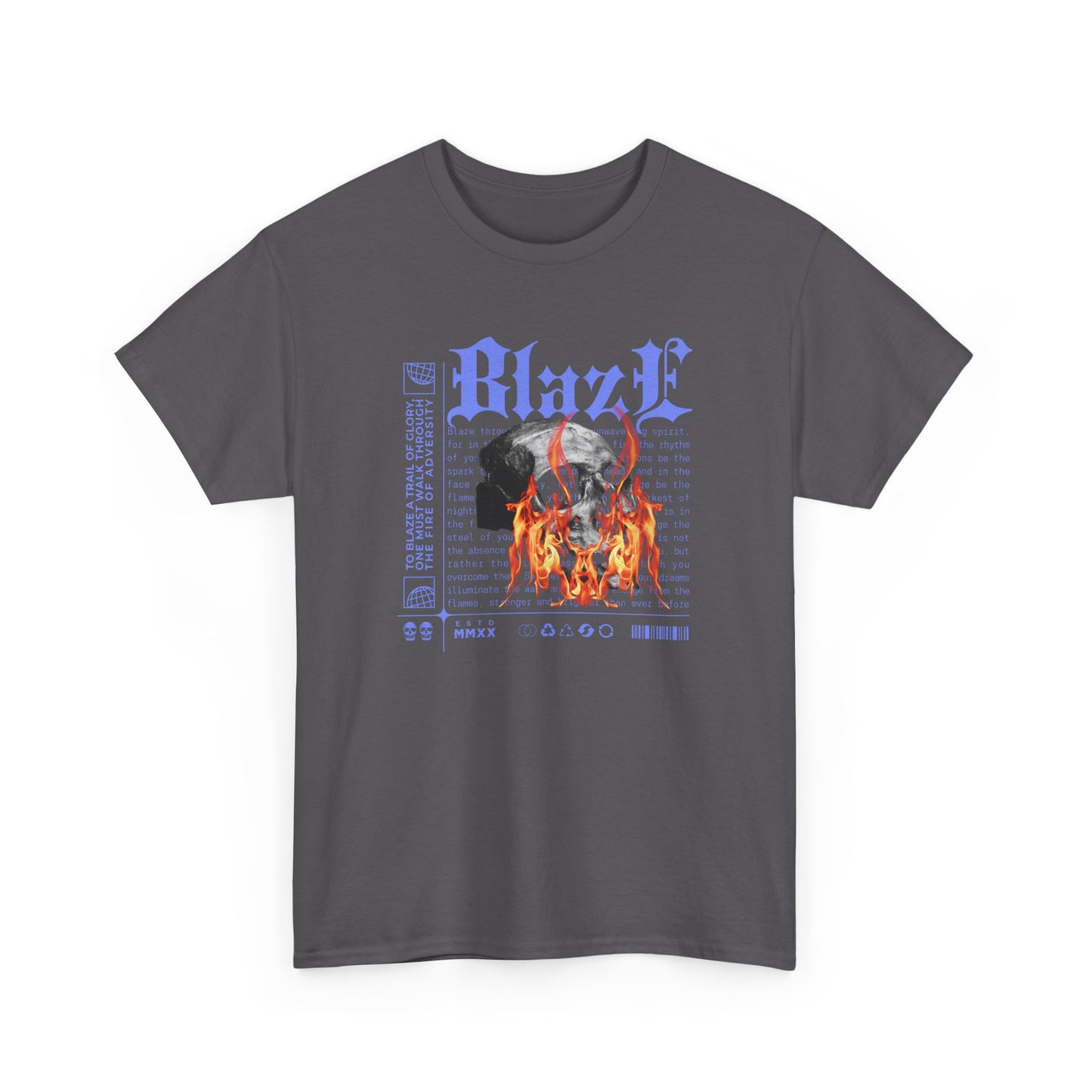 Blaze Moment Skull on Fire T-Shirt