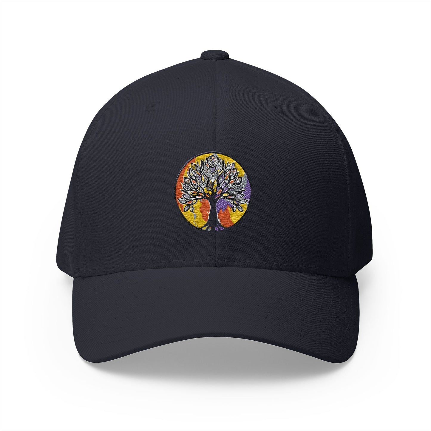 Tree of life, Closed-Back Structured Cap (Embroidery)