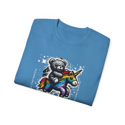 Bear Riding Unicorn, Unisex Ultra Cotton Tee