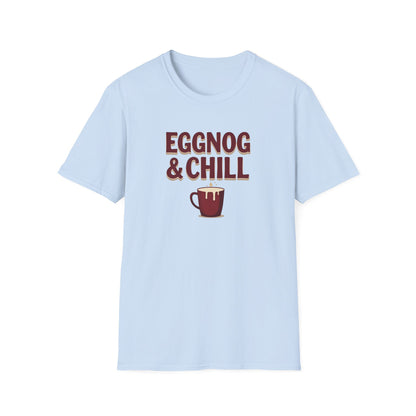 Eggnog and Chill, Unisex Softstyle T-Shirt