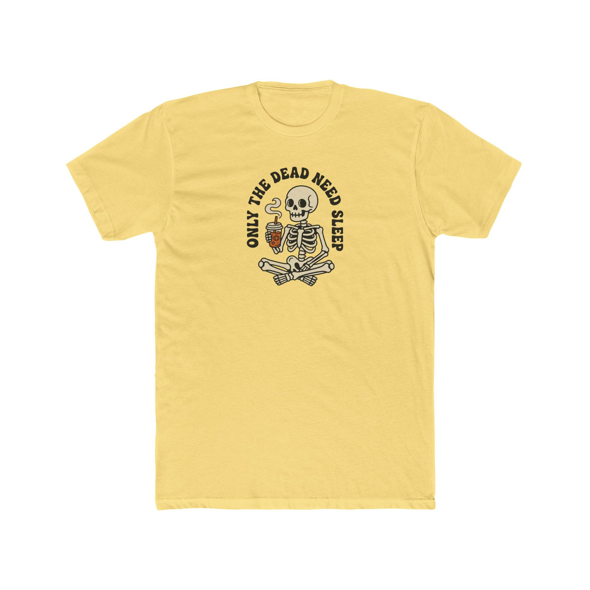 Skull Meditation Tee - "Only The Dead Need Sleep" Graphic T-Shirt