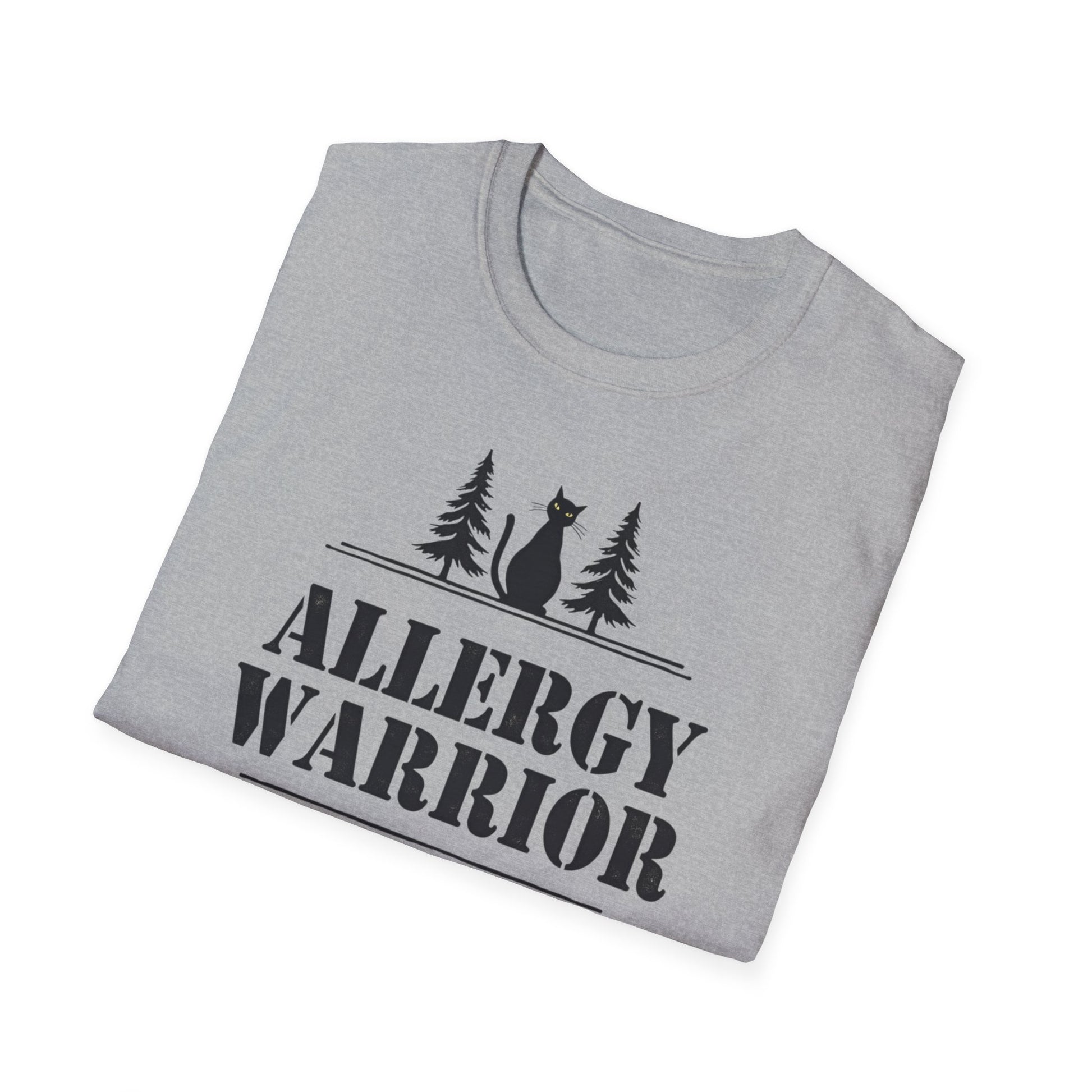 Allergy Warrior Unisex T-Shirt | Softstyle Cotton Tee for Allergy Awareness, Casual Wear, Gifts, Nature Lovers, Outdoor Fun - Psychonaut Swag