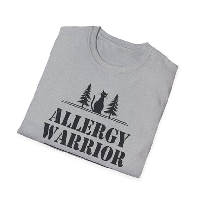 Allergy Warrior Unisex T-Shirt | Softstyle Cotton Tee for Allergy Awareness, Casual Wear, Gifts, Nature Lovers, Outdoor Fun - Psychonaut Swag