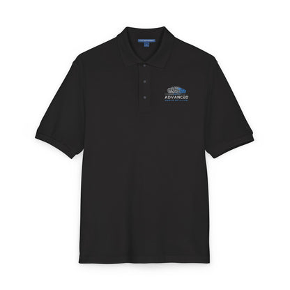 Advanced Mobile, Unisex Polo Shirt with Embroidery, Casual Wear, Gift for Dad, Customizable Shirt, Summer Wardrobe Essential