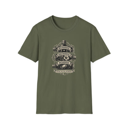 Epic Dose Graphic T-Shirt — Microdose, Macrodose, Megadose Vintage Design