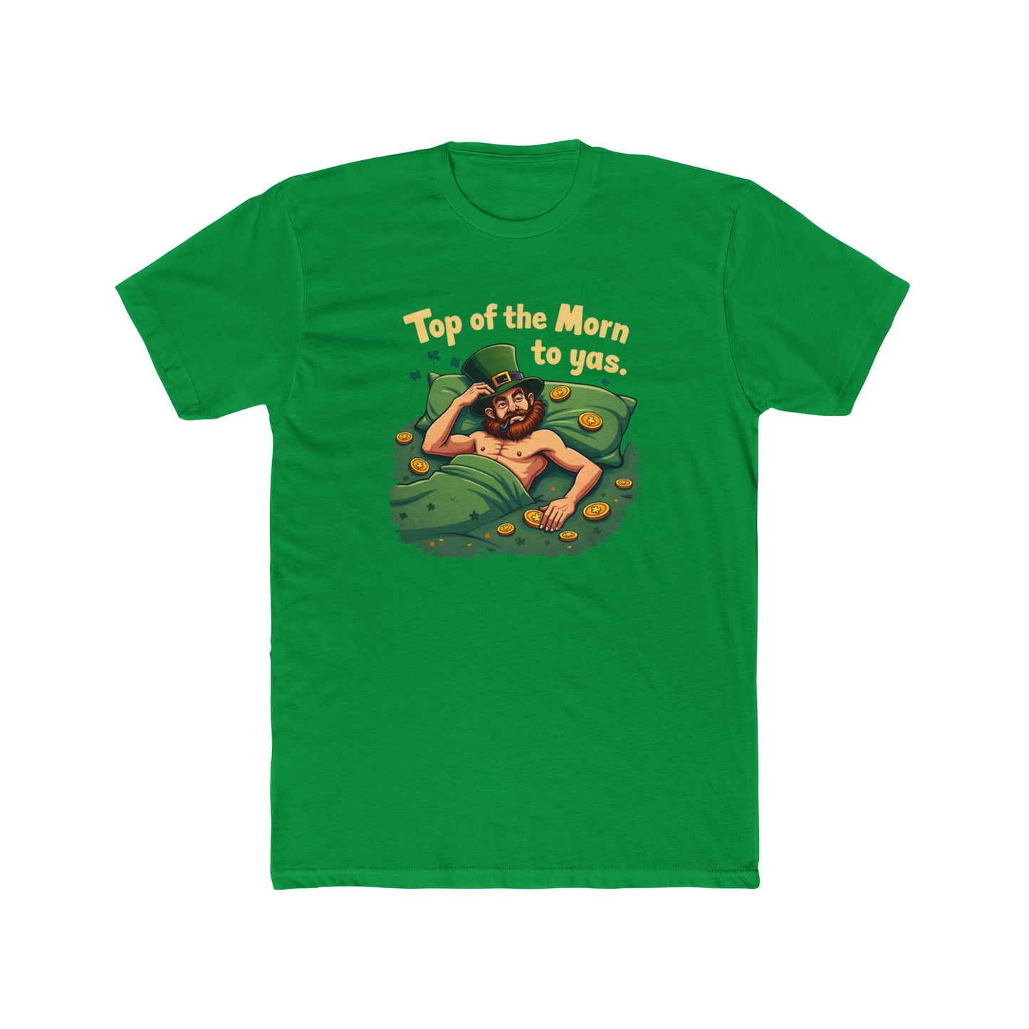 St. Patrick's Day "Top of the Morn to Yas" T-Shirt — Funny Leprechaun Graphic Tee