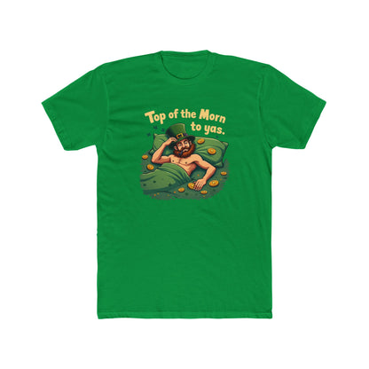St. Patrick's Day "Top of the Morn to Yas" T-Shirt — Funny Leprechaun Graphic Tee