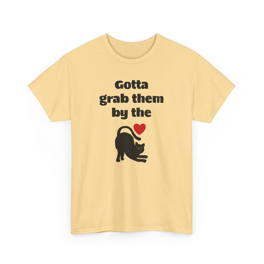 Grab the Cat, Unisex Heavy Cotton Tee - Psychonaut Swag