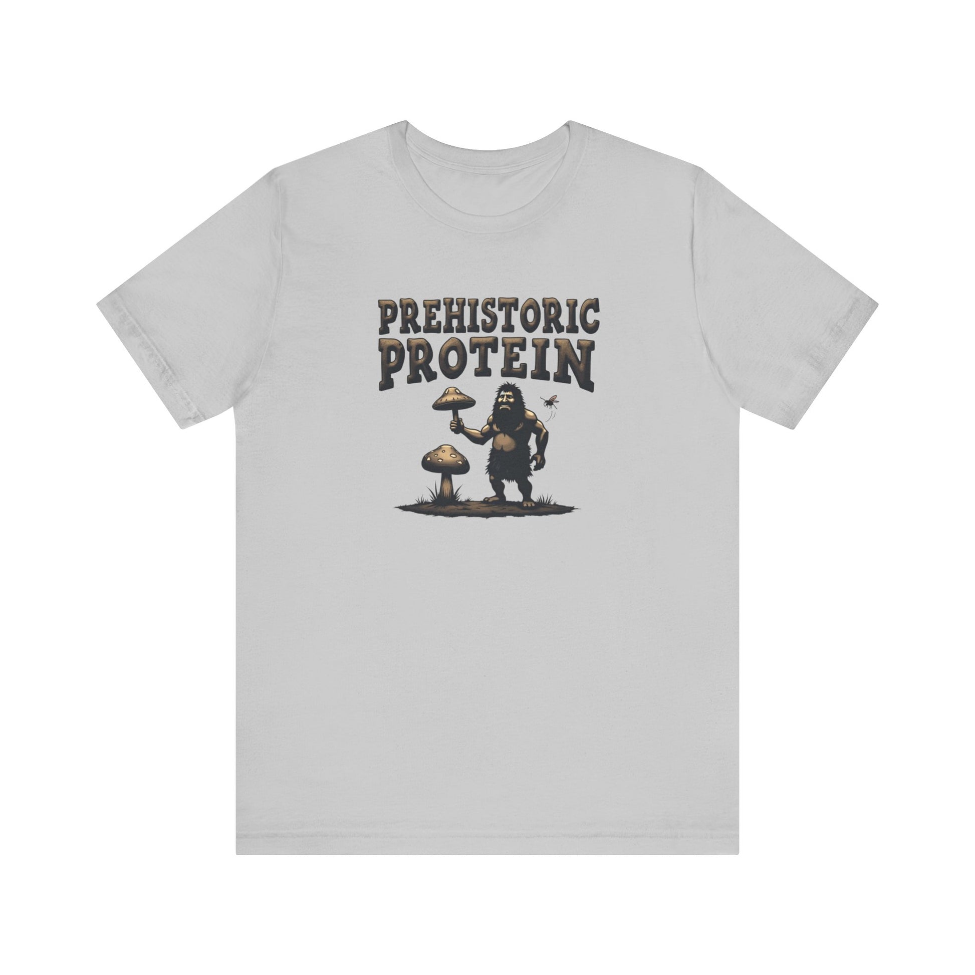 Prehistoric Protein Mushroom Tee - Retro Graphic T-Shirt for Nature Lovers, Gifts for Him/Her, Casual Everyday Wear, Perfect for Camping, Gifts [...] - Psychonaut Swag