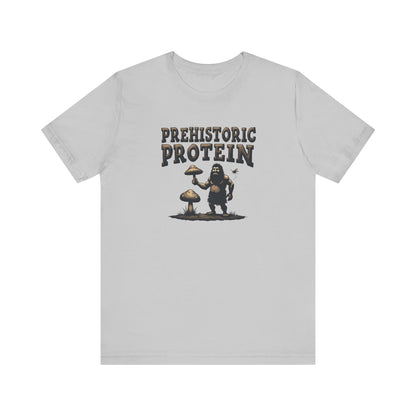 Prehistoric Protein Mushroom Tee - Retro Graphic T-Shirt for Nature Lovers, Gifts for Him/Her, Casual Everyday Wear, Perfect for Camping, Gifts [...] - Psychonaut Swag