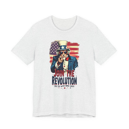 Revolution Uncle Sam T-Shirt — "Join the Revolution" Patriotic Graphic Tee
