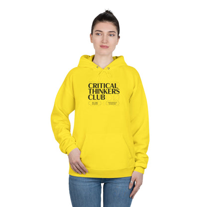Critical Thinkers Club Hoodie — Graphic Pullover for Students & Intellectuals