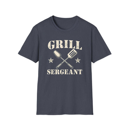 Grill Sergeant T-Shirt, Unisex Softstyle Tee, BBQ Gift, Father's Day Shirt, Grilling Apparel - Psychonaut Swag