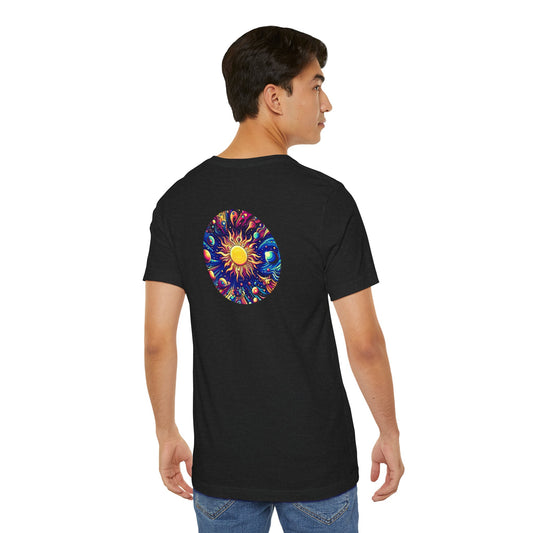 Psychonaut Staple solar system, Unisex Jersey Short Sleeve Tee - Psychonaut Swag