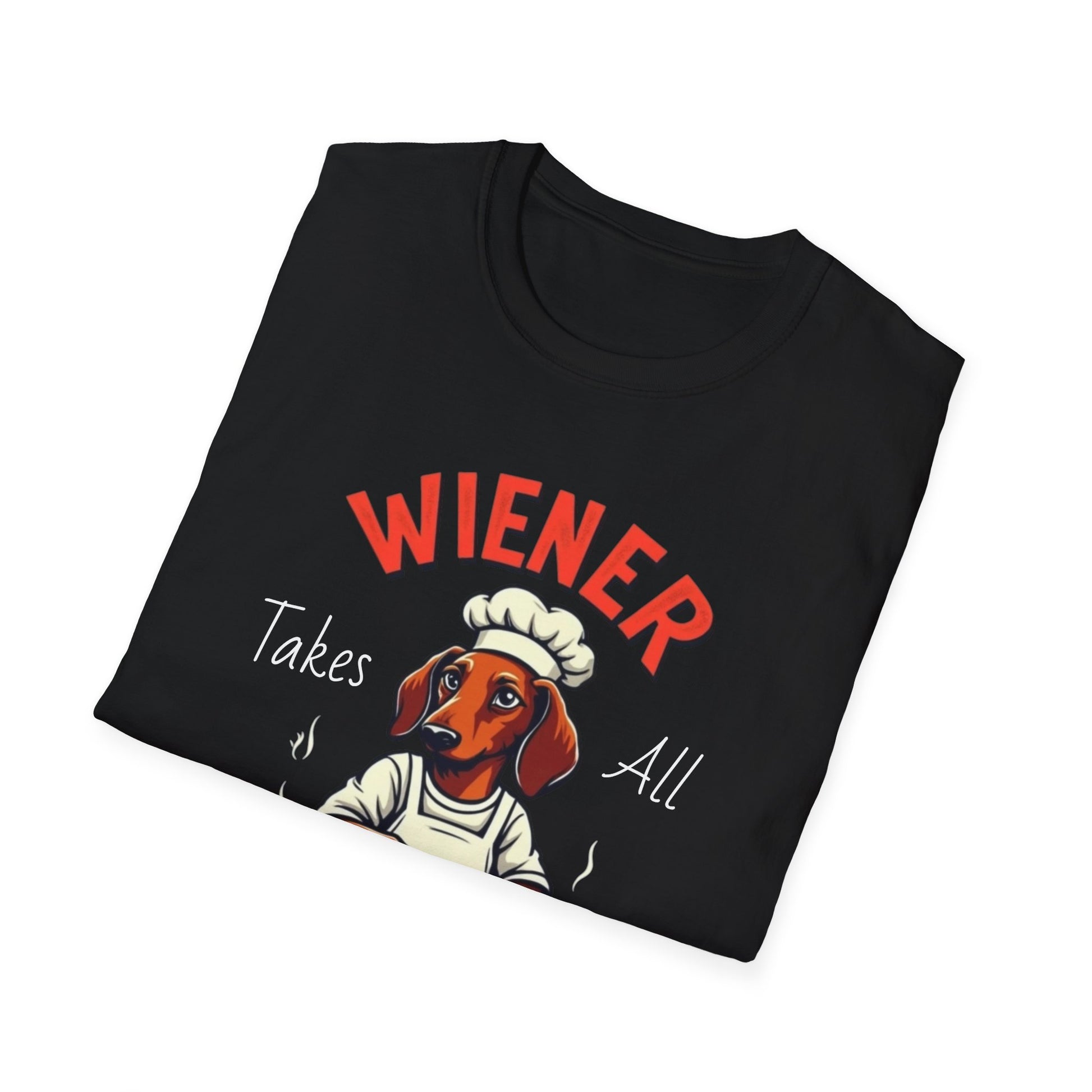 Wiener takes all, Dog Humor T-Shirt, Funny Pet Lover Gift, Cute Dog Tee, Unisex Funny Shirt, Dog Lover's Apparel - Psychonaut Swag