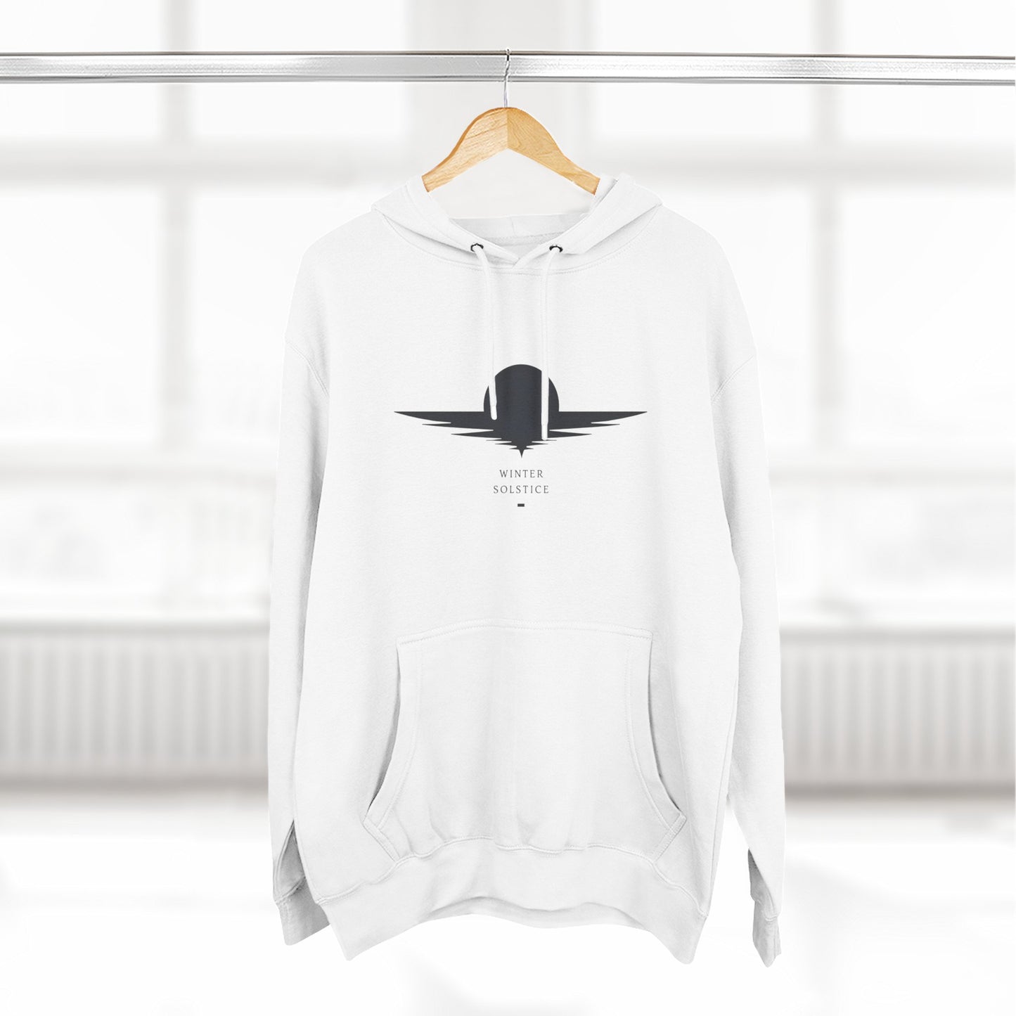 Minimal Sunset Hoodie — Quiet Night Graphic Hoodie