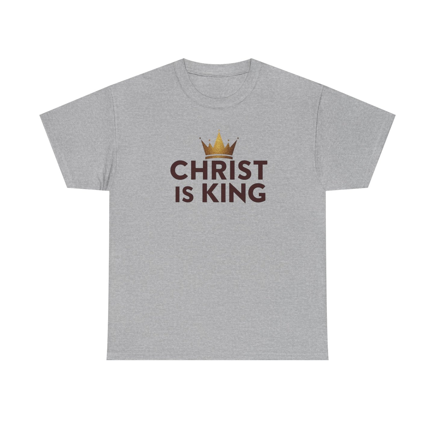 Christ Is King T-Shirt — Christian Faith Tee with Crown Graphic