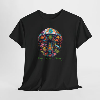 Vibing Bunch of Shrooms, Unisex Heavy Cotton Tee