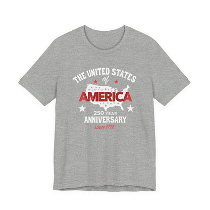 America 250 year Anniversary,Unisex Jersey Short Sleeve Tee