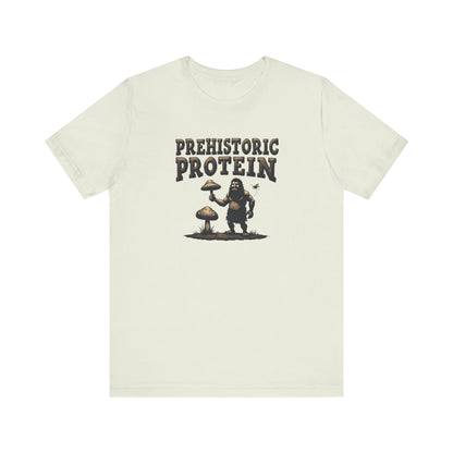 Prehistoric Protein Mushroom Tee - Retro Graphic T-Shirt for Nature Lovers, Gifts for Him/Her, Casual Everyday Wear, Perfect for Camping, Gifts [...] - Psychonaut Swag