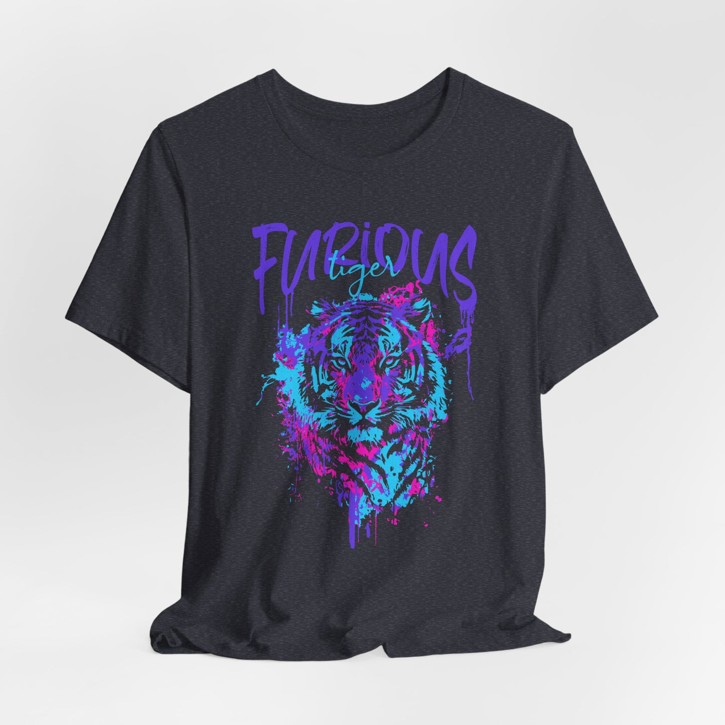Furious Tiger, Unisex Jersey Short Sleeve Tee