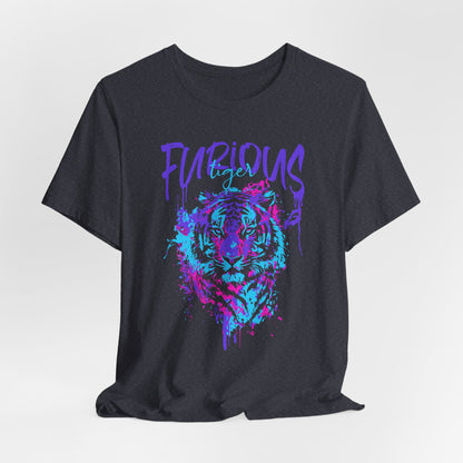 Furious Tiger, Unisex Jersey Short Sleeve Tee