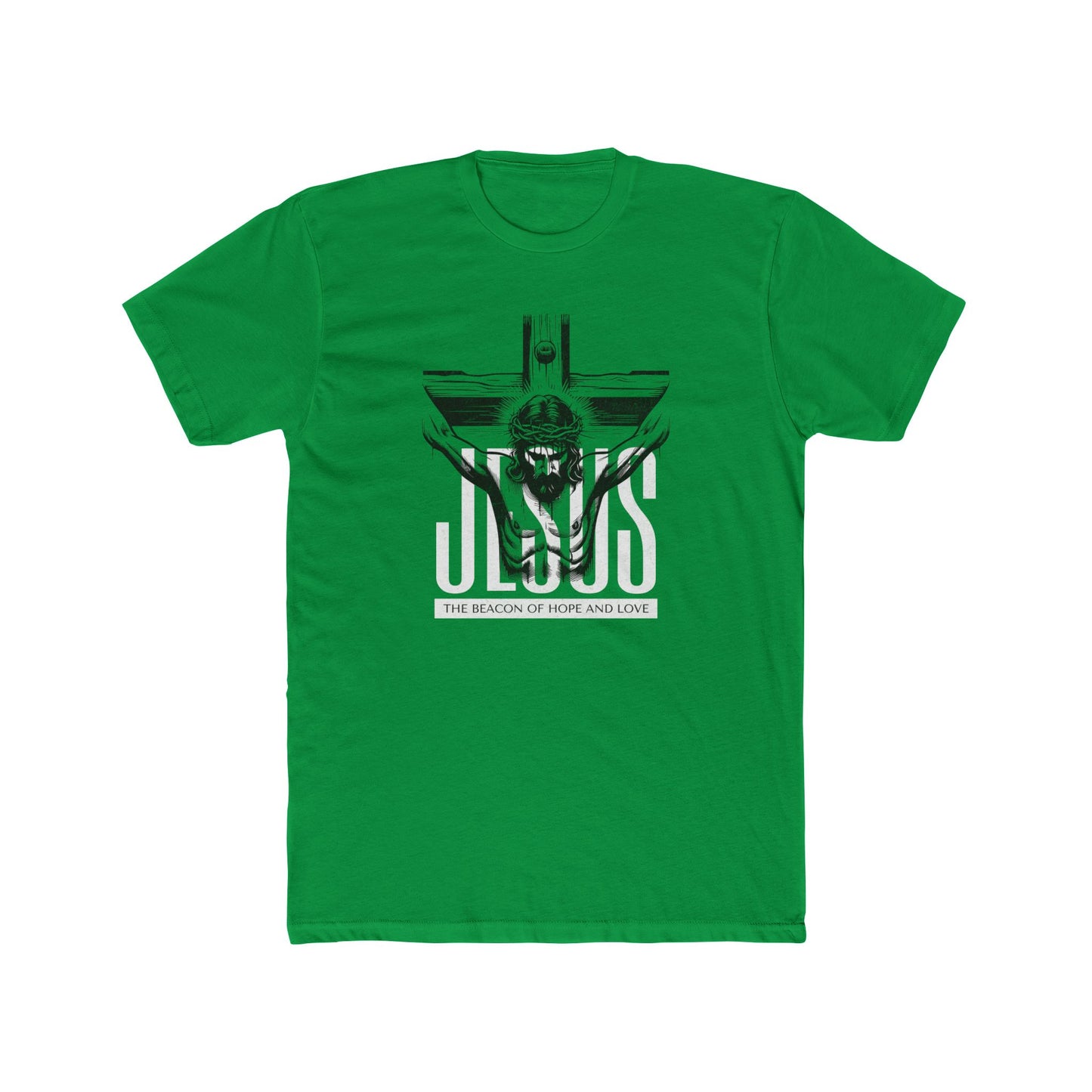 Jesus Crucifix Tee — "The Beacon of Hope and Love" Christian T‑Shirt