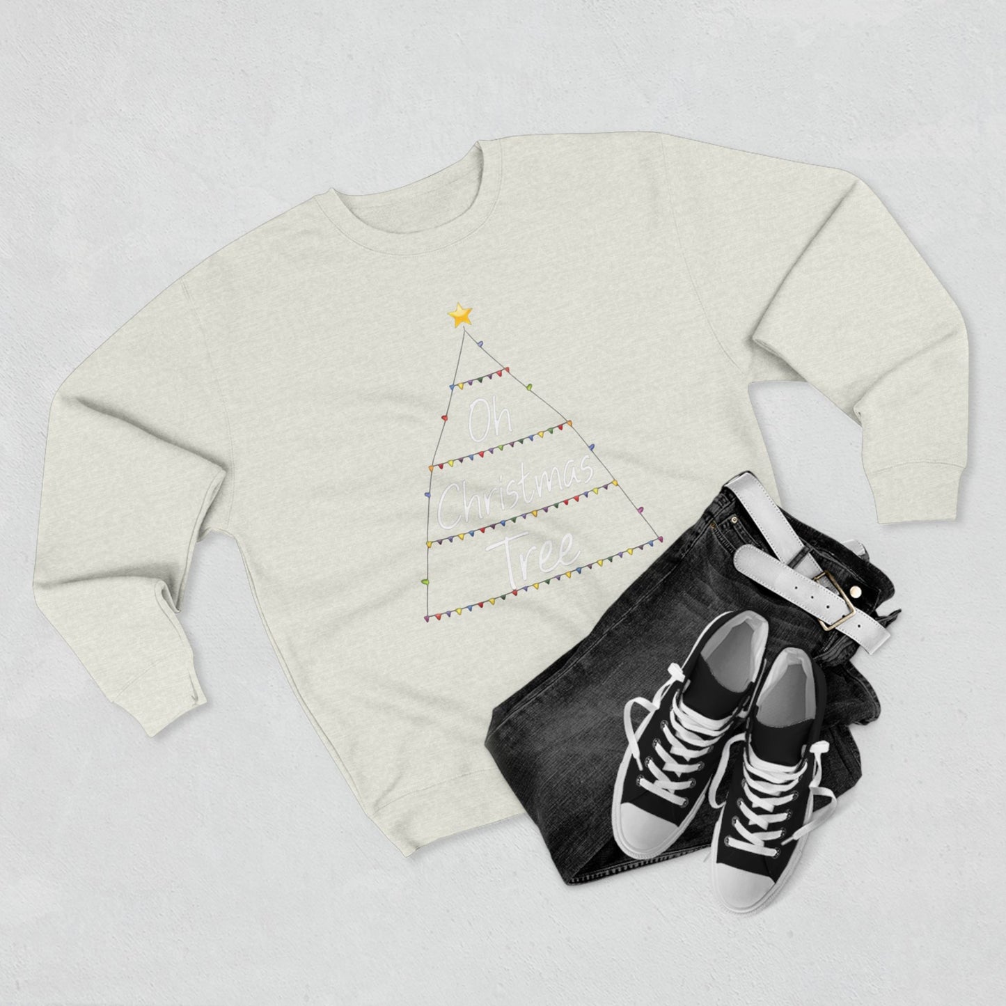 Oh Christmas Tree Sweatshirt — Minimal Holiday Crewneck