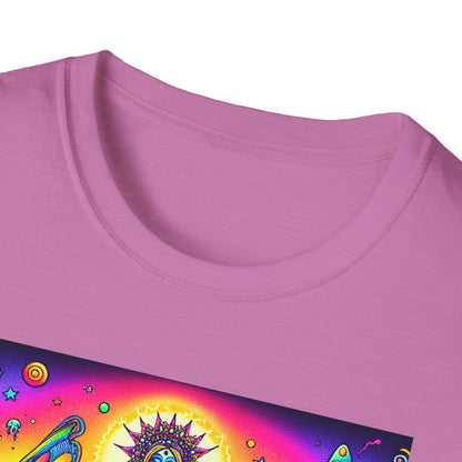 Mythical Creatures Unisex Softstyle T-Shirt - Last Supper Style - Psychonaut Swag